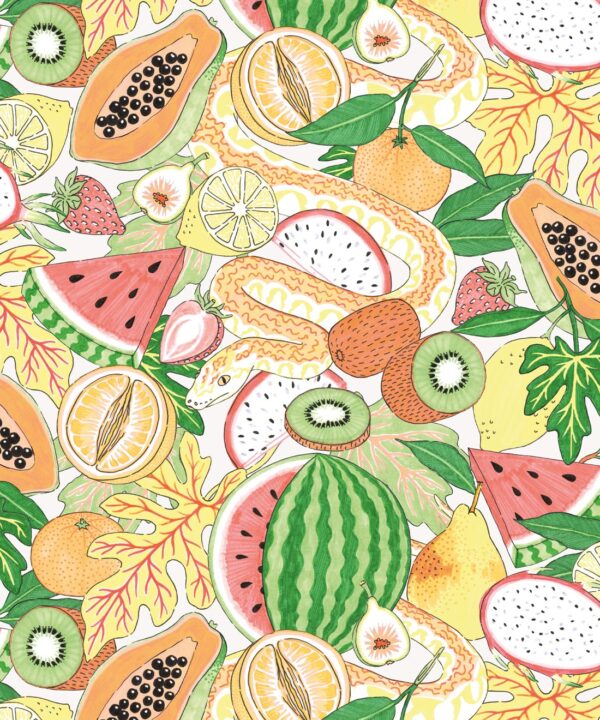 Fruity Wallpaper • Jacqueline Colley • Orange • Swatch