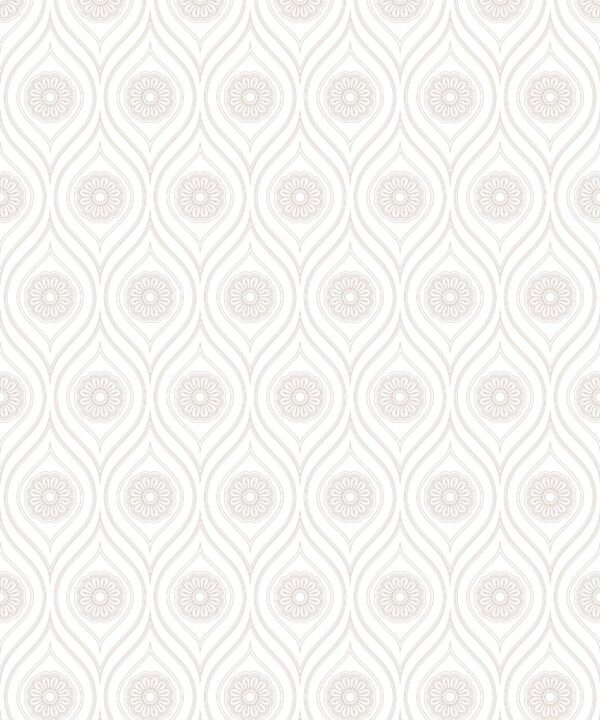 Retro Pop Wallpaper • Geometric • Beige Reverse • Swatch