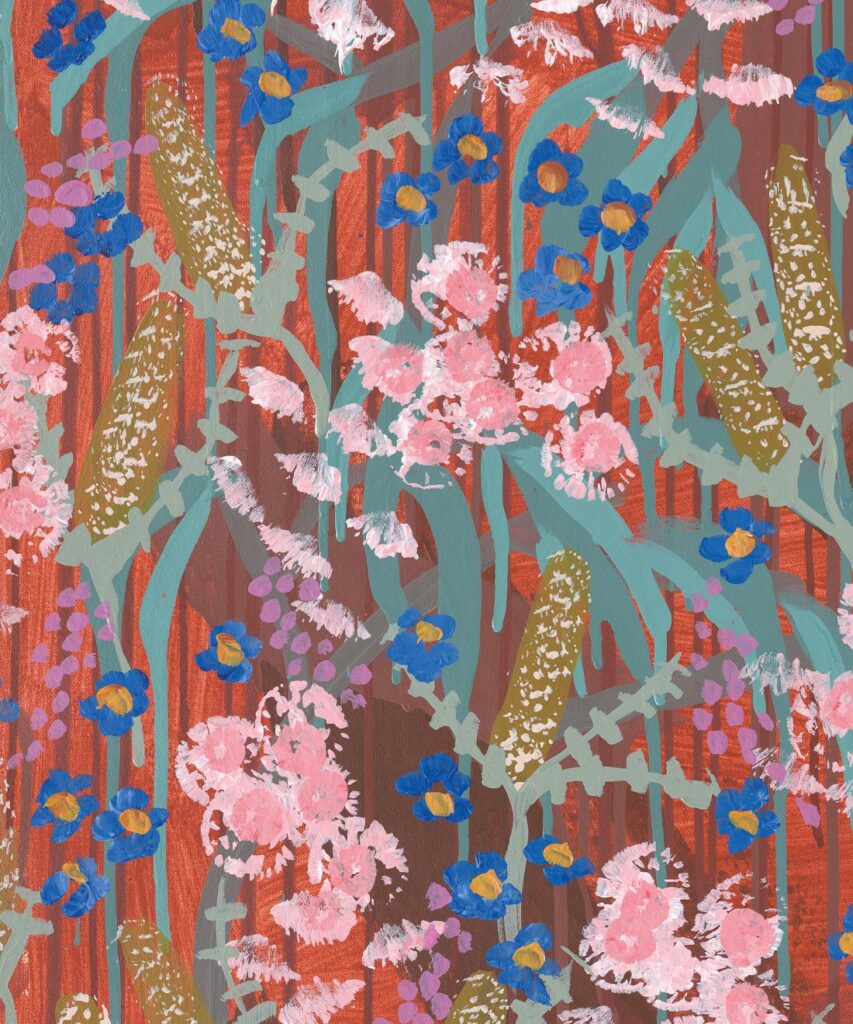 Feels Like Home Wallpaper • Tiff Manuell • Colorful Floral Wallpaper • Swatch