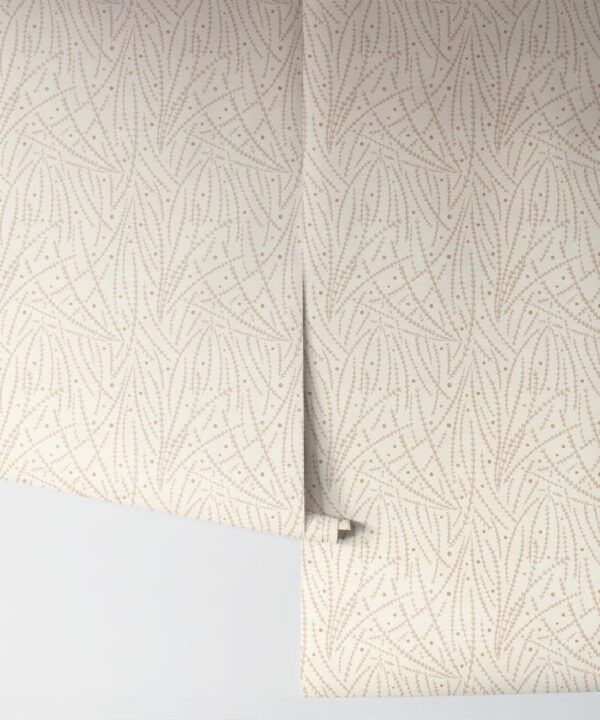 Brush Wallpaper • Floral Wallpaper • Cream • Rolls