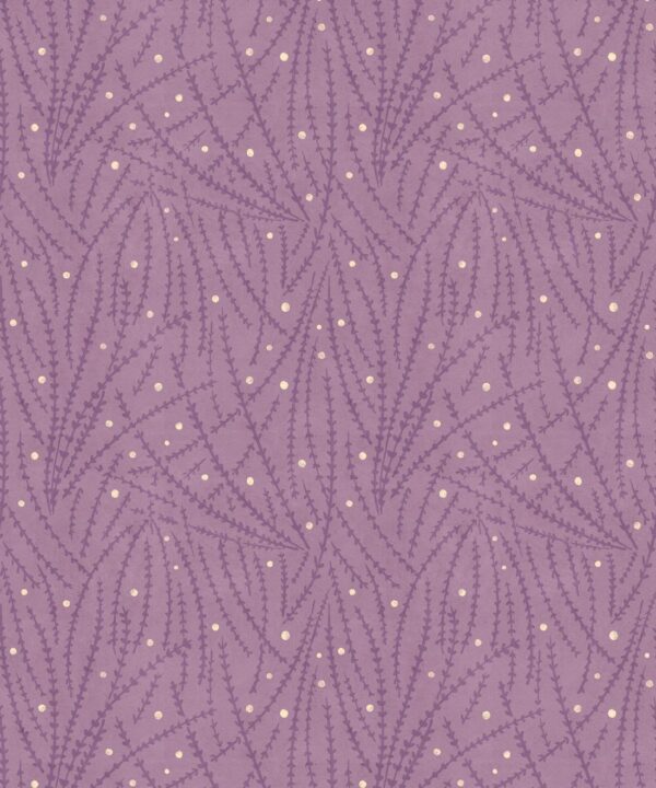 Brush Wallpaper • Floral Wallpaper • Lilac • Swatch