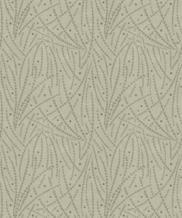 Brush Wallpaper • Floral Wallpaper • Sage • Swatch