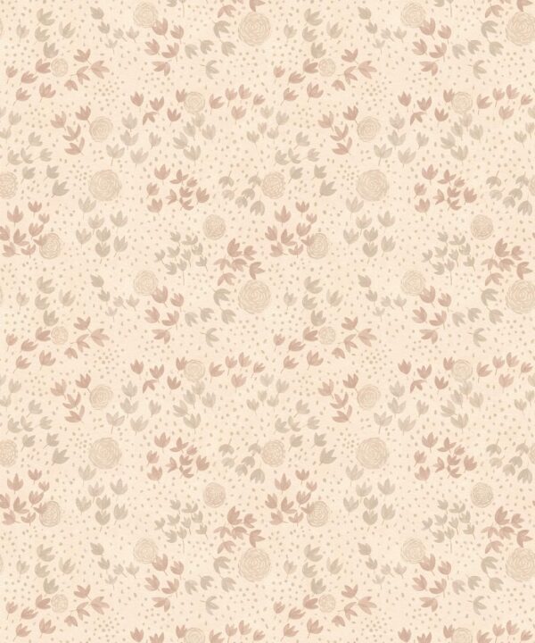 Dainty Wallpaper • Floral Wallpaper • Linen • Swatch