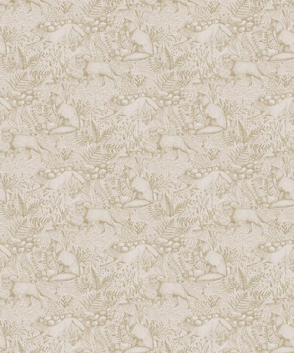 Fox Wallpaper • Animal Wallpaper • Bone • Swatch