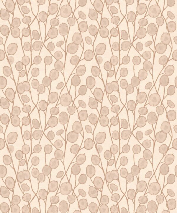 Lunaria Wallpaper • Floral Wallpaper • Nude • Swatch