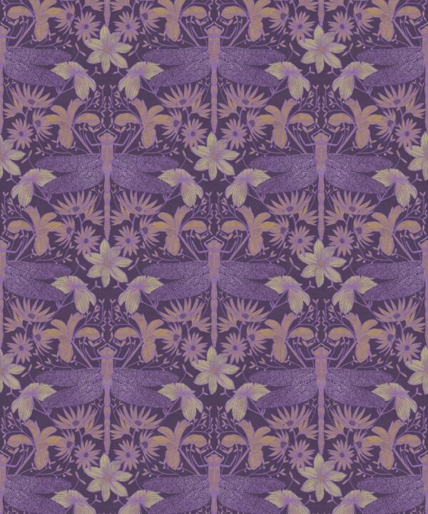 Starseed Wallpaper • Floral Wallpaper • Lavender • Swatch