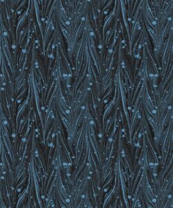 Antique Straight Wallpaper • Floral Wallpaper • Charcoal • Swatch