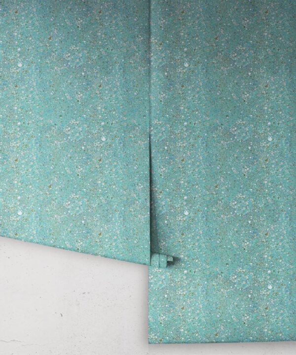 Marble Confetti Wallpaper • Marble Wallpaper • Aqua • Rolls