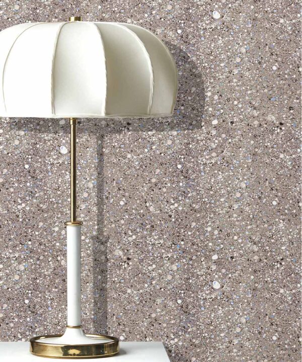 Marble Confetti Wallpaper • Marble Wallpaper • Latte • Insitu