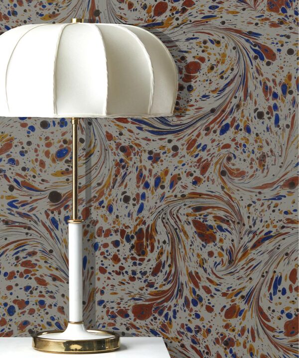 Marble Swirls Wallpaper • Marble Wallpaper • Chocolate • Insitu