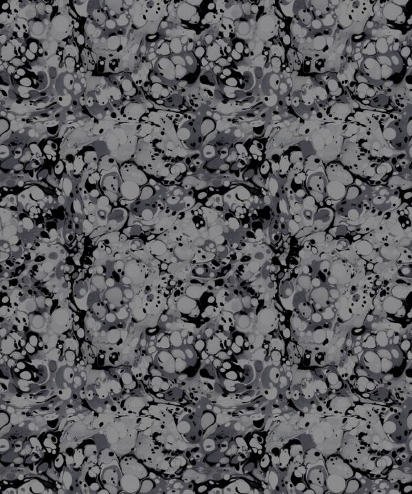 Pebbles Wallpaper • Floral Wallpaper • Charcoal • Insitu Wallpaper • Marble Wallpaper • Charcoal • Swatch