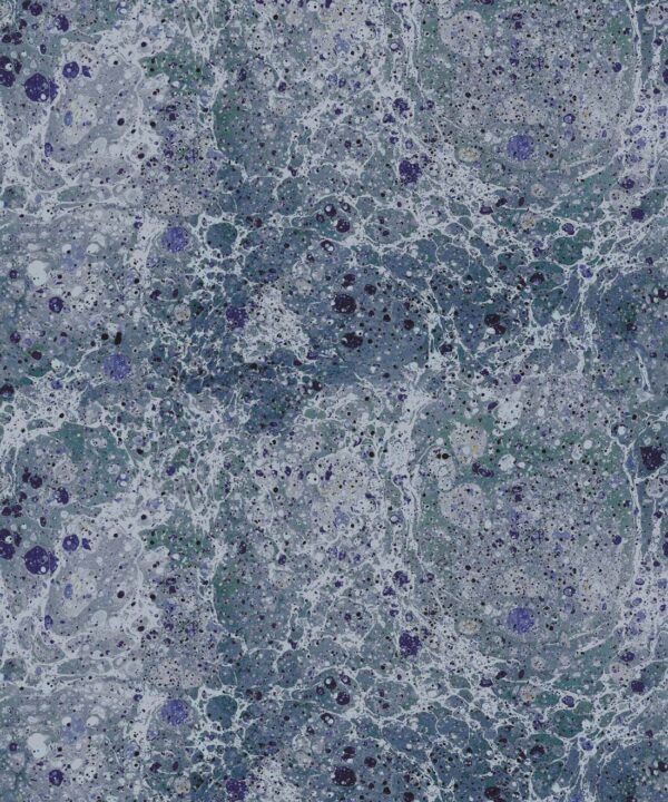 Rock Marbling Wallpaper • Natural Stone • Navy • Swatch