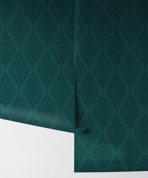 Banksia Bloom Wallpaper • Indigenous Wallpaper • Teal • Swatch