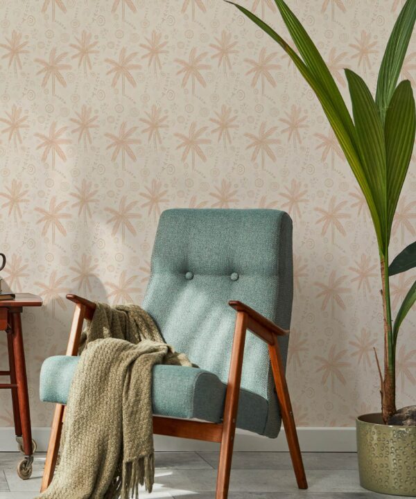 People On Country Wallpaper • Trees • Beige • Insitu