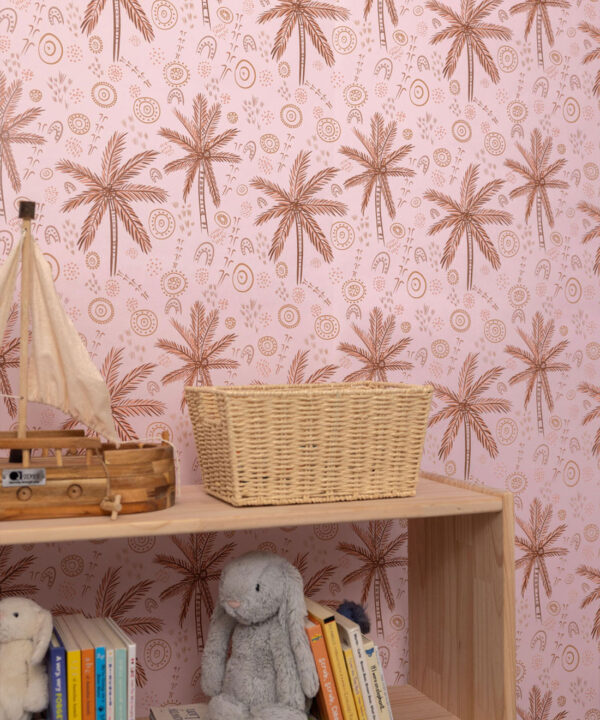 People On Country Wallpaper • Trees • Pink • Insitu