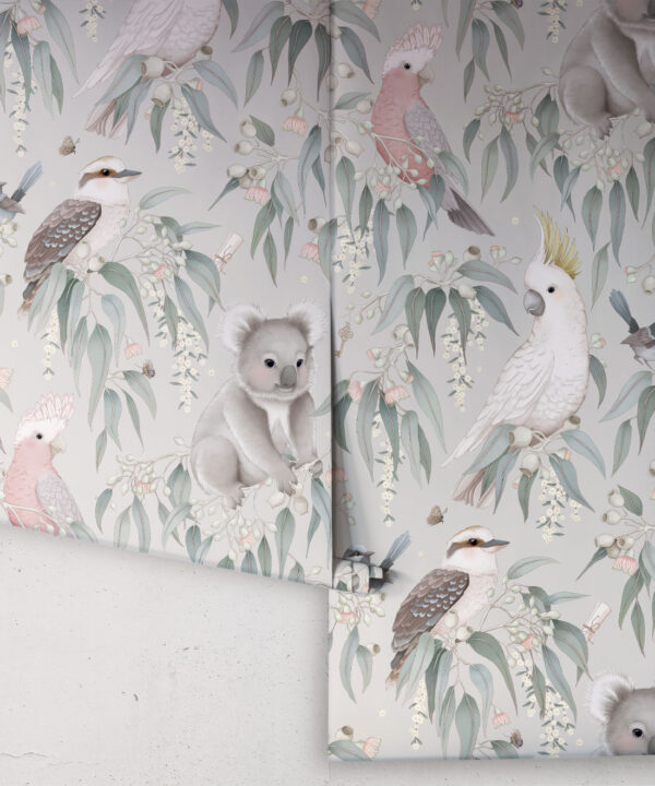 Bush Babies Wallpaper • Children's Wallpaper • Salt Bush • Roll