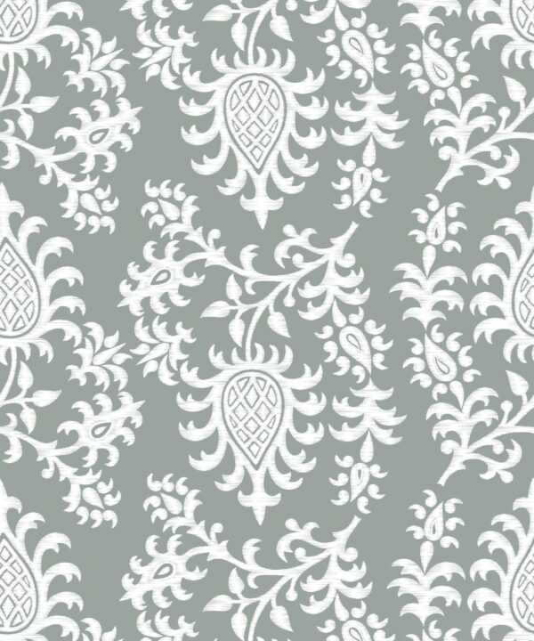 Desert Eve Wallpaper • Floral Wallpaper • Olive Grove • Swatch