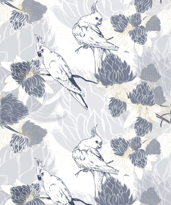 Desert Rose Wallpaper • Floral Wallpaper • Riverbank • Swatch