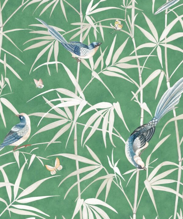 Bamboo Wallpaper • Green • Swatch