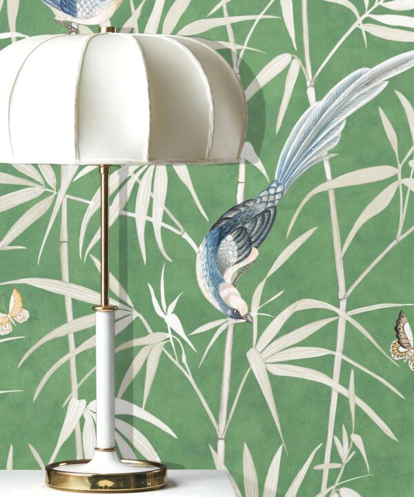 Bamboo Wallpaper • Green • Insitu