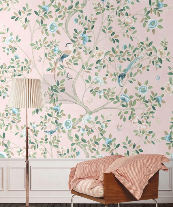 Camellia Tree Mural • Pink • Insitu