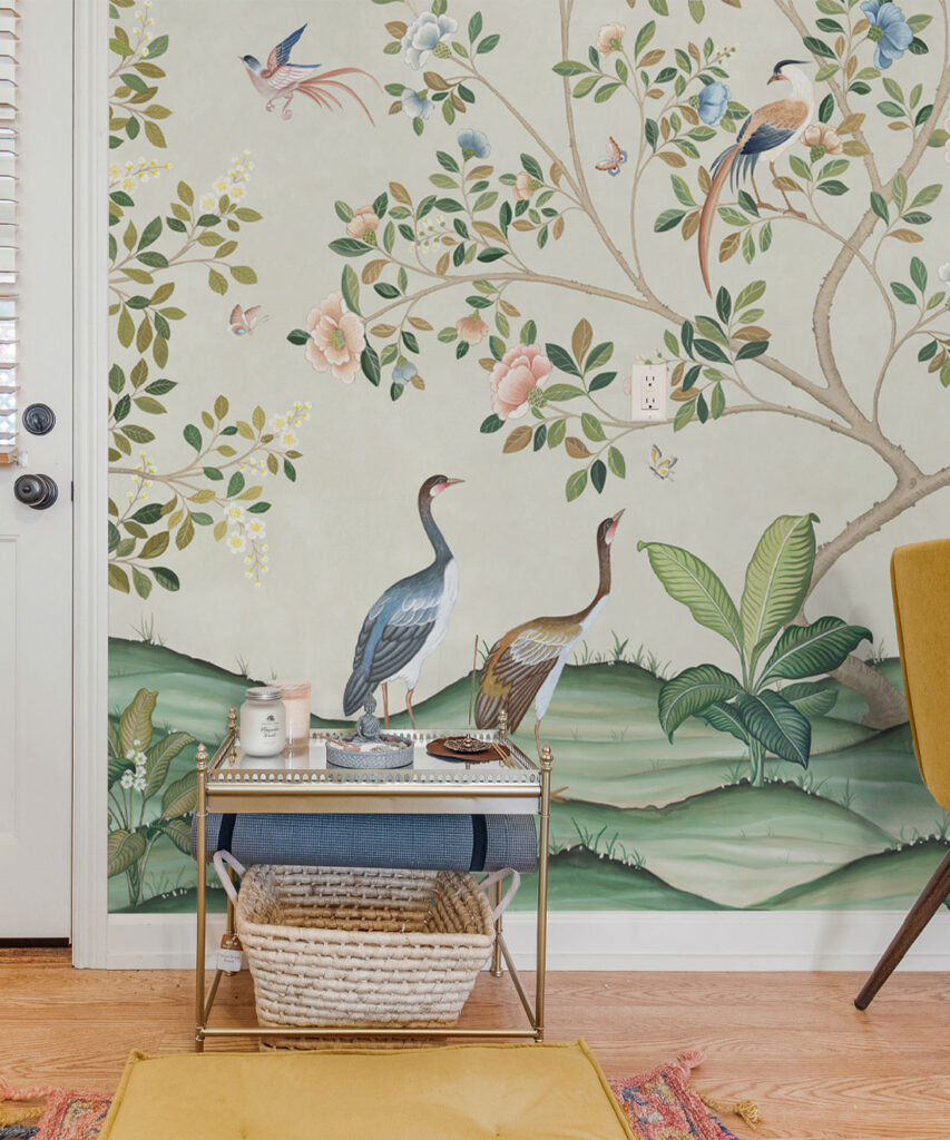 Spring Landscape Wallpaper • Beige • Insitu