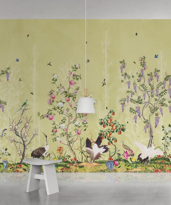 Oriental Garden Mural • Sun • Part 2 • Insitu