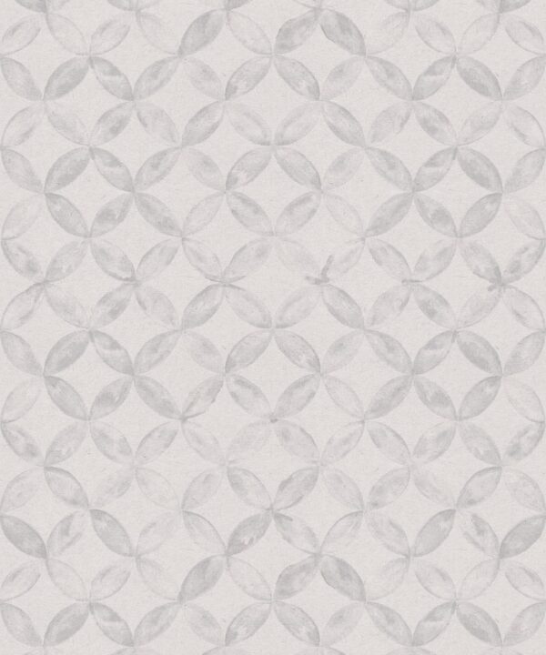 Petales Deux Wallpaper • Grey White • Swatch