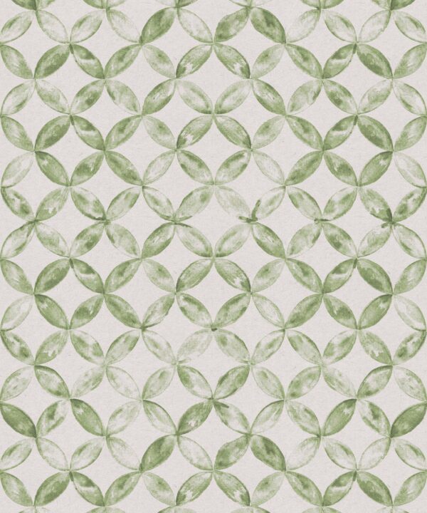 Petales Deux Wallpaper • Sage White • Swatch