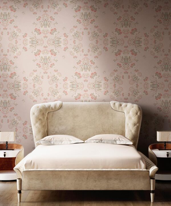 Bees Lace Wallpaper • Petal • Insitu