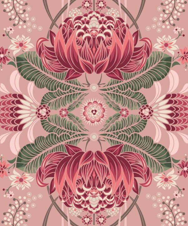 Bush Beauty Wallpaper • Pink • Swatch