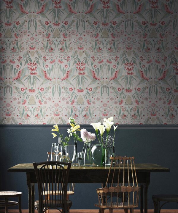 Gumnut Paradise Wallpaper • Fairy Floss • Insitu