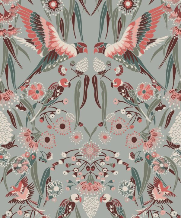 Gumnut Paradise Wallpaper •Tropical • Swatch