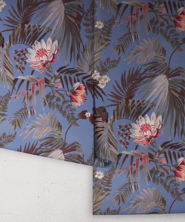 Gumnut Paradise Wallpaper • Periwinkle • Rolls