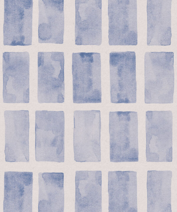 Barres Wallpaper • Blue White • Swatch