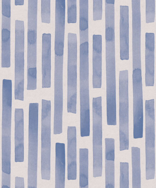 Colonnes Wallpaper • Blue White • Swatch