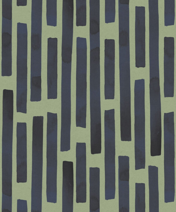 Colonnes Wallpaper • Midnight Green • Swatch