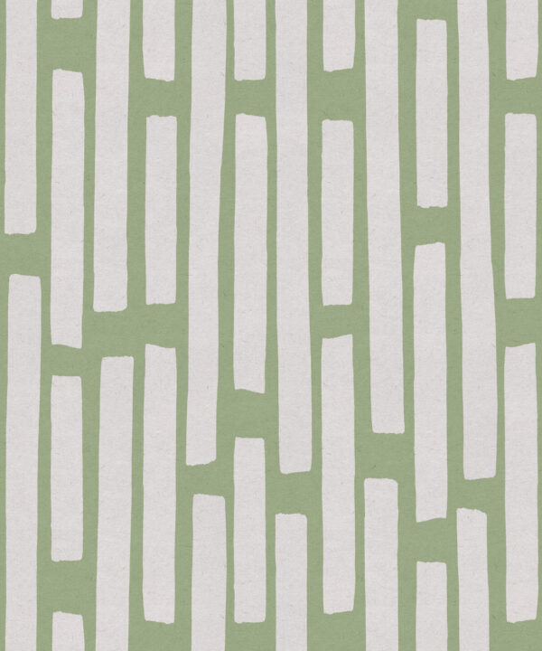 Colonnes Wallpaper • Snow Green • Swatch