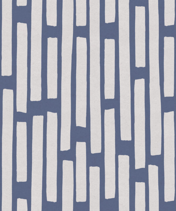 Colonnes Wallpaper • Snow Navy • Swatch