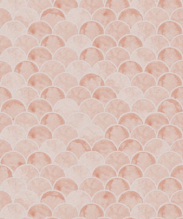 Ecailles Wallpaper • Salmon Light Beige • Swatch