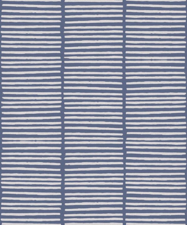 Lignes Wallpaper • Snow Navy • Swatch