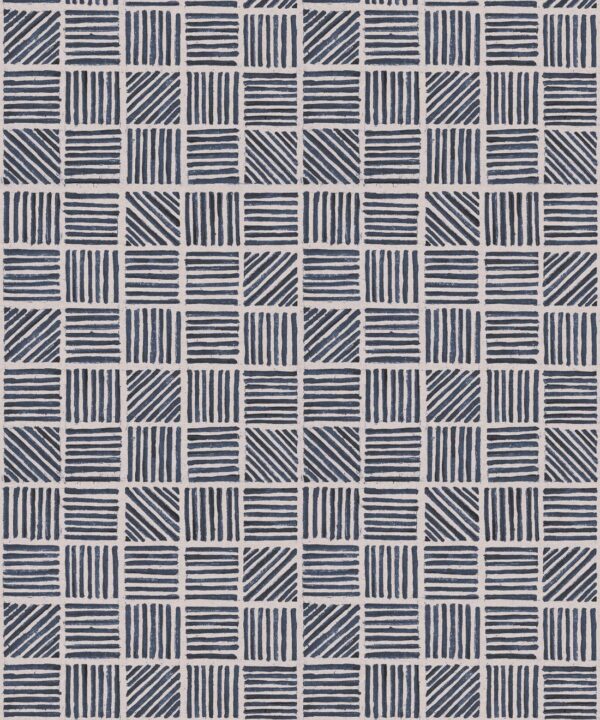 Lignes Deux Wallpaper • Midnight Light Beige • Swatch