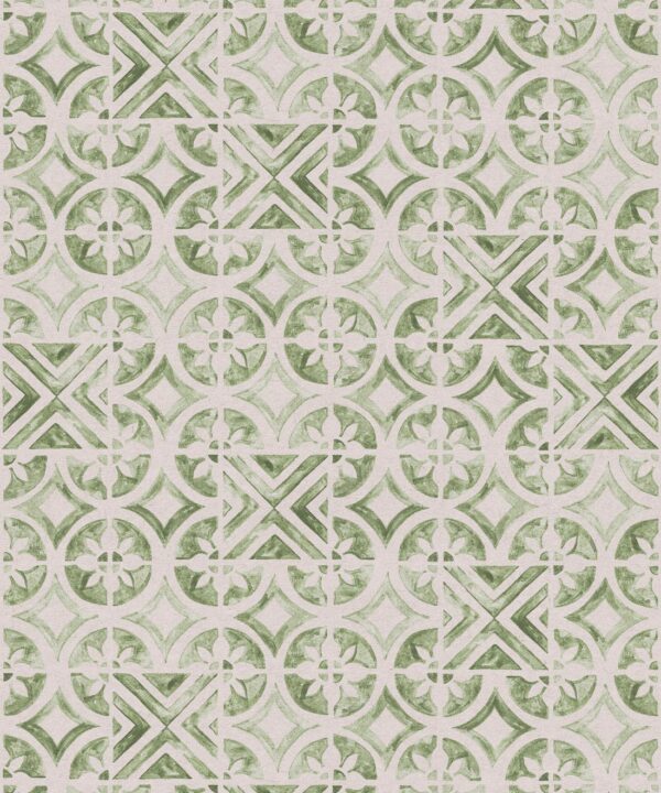 Petales Trois Wallpaper • Sage Light Beige • Swatch