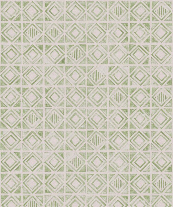 Tuile Wallpaper • Sage Light Beige • Swatch