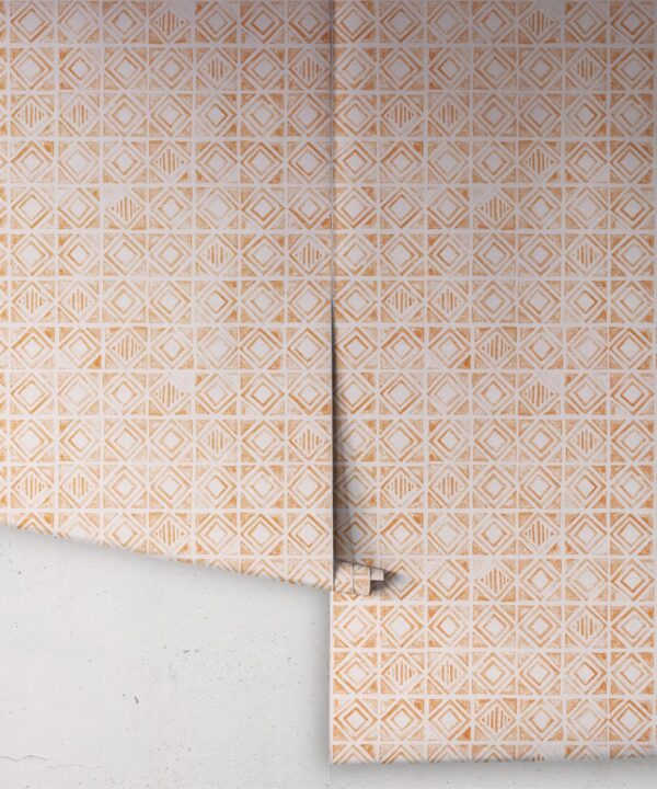 Tuile Wallpaper • Sienna Light Beige • Rolls