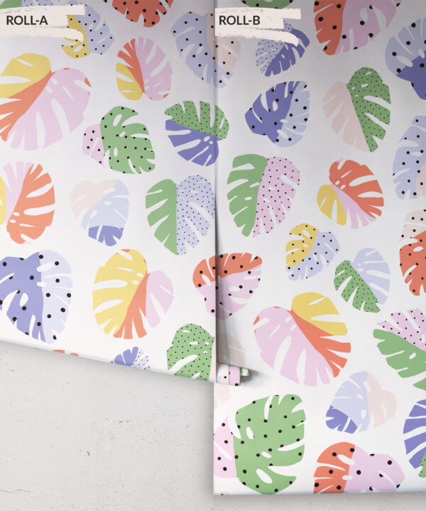 Fruity Monstera Wallpaper • Rolls