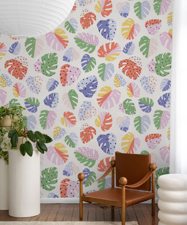 Fruity Monstera Wallpaper • Insitu