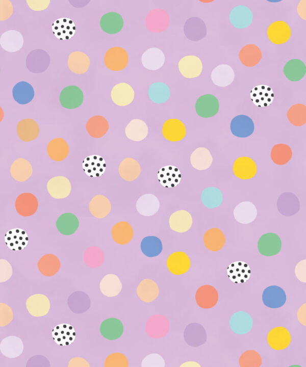 Happy Confetti Wallpaper • Lavender • Swatch