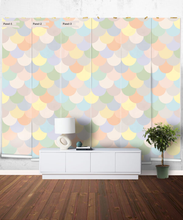 Happy Scales Mural • Natural • Panels