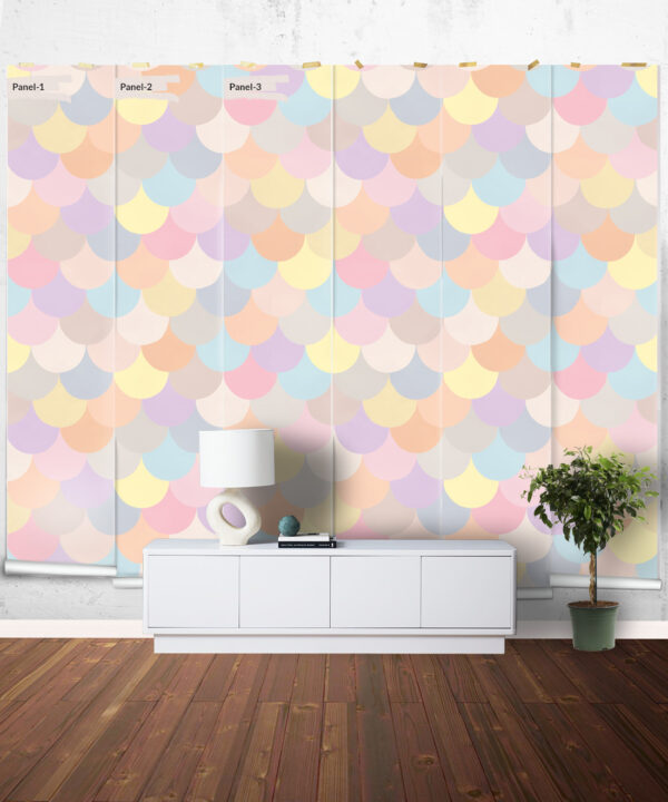 Happy Scales Mural • Pastel • Panels